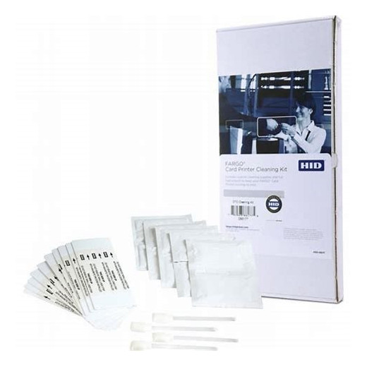 Fargo Kit de Limpieza con 10 Tarjetas de Limpieza + 4 Bastones + 3 Sobres Alcohol - 086177