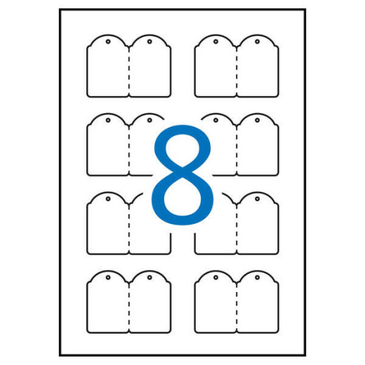 Apli Etiquetas Colgantes Imprimibles 36.0 x 53.0mm 10 Hojas