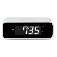 Thomson CR221I Radio Reloj Despertador - Cargador Induccion - USB - Doble Alarma - Color Blanco