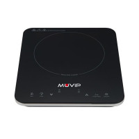 Muvip Cocina de Induccion 2000W - 10 Niveles de Potencia - Temporizador - Control contra el Sobrecalentamiento - Bloqueo Infantil