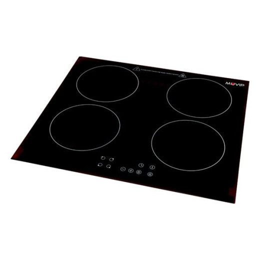 Muvip Cocina de Induccion Doble 7200W - 9 Niveles de Potencia - Apta para Encastrar o Sobremesa - Temporizador