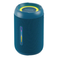 NGS Roller Furia 2 Tiny Altavoz Bluetooth 20W TWS - Iluminacion LED - Autonomia hasta 7h - Resistencia al Agua IPX7 - Color Azul