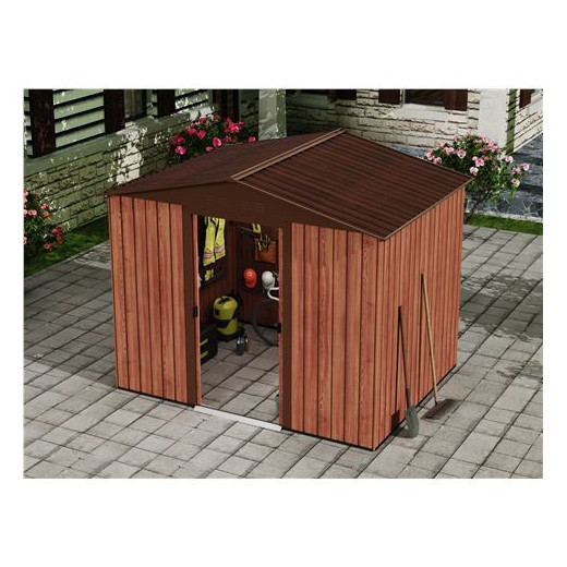 Sungarden Caseta de Metal - Puerta Corredera - 4.5M2 - Color Madera