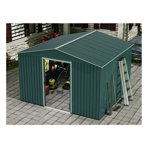 Sungarden Caseta de Metal - Puerta Corredera - 9.14M2 - Color Verde