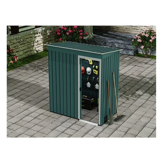 Sungarden Caseta de Metal - Puerta Corredera - 1.37M2 - Color Verde