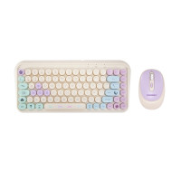 FR-TEC Tanooki Cozy Pack de Teclado Inalambrico Bluetooth y 2.4GHz + Raton Inalambrico Bluetooth y 2.4GHz 1600dpi