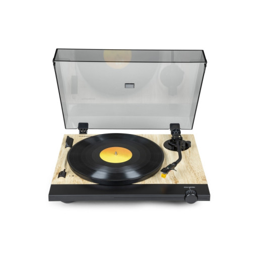 Thomson TT702 Giradiscos Preamplificado Premium - Conexion RCA  - Color Madera/Aluminio