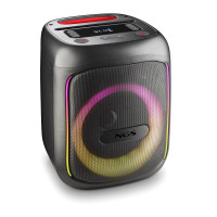 NGS Wild Swag Go Altavoz Portatil 80W TWS Bluetooth 5.0 - Autonomia hasta 10h - USB y Aux In - Iluminacion LED - Color Negro