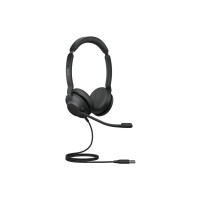 Jabra Evolve2 30 MS  Auriculares con Microfono USB - Cancelacion de Ruido - Diadema Ajustable - Controles en Auricular - Cable de 1.5m - Color Negro