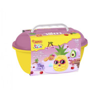 Jovi Play & Fun Cofre Sweet con 24 Barras de Plastilina 15gr + Modeladores + Recortables - Sin Gluten - Base Vegetal - No se Seca - Colores Surtidos