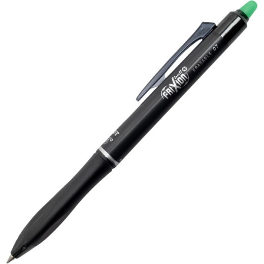 Pilot Frixion Ball Plus Boligrafo Borrable - Punta de 0.7mm y Trazo de 0.35mm - Recargables - 80% de Plastico Reclclado - Color Verde