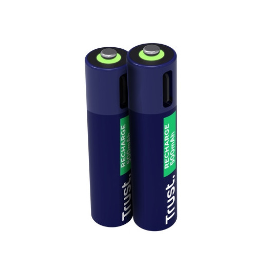 Trust Pack de 2 Pilas Recargables 500 mAh AAA