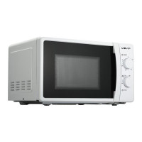 Muvip Microondas - Capacidad 20L - Potencia 700W - 6 Niveles de Potencia - Temporizador 30min - Descongelacion - Color Blanco