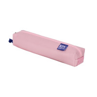 Oxford Kangoo & You Estuche Cuadrado Pequeño - Fabricados en Napa - Goma Elastica para unirlo al Cuaderno - Color Rosa