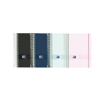 Oxford Live & Go Agenda Escolar 25/26 Espiral Semana Vista - Tamaño 8º - Tapa de Plastico Opaco - Esquinas Microperforadas - Espacio para Notas - Cierre con Goma - Colores Surtidos