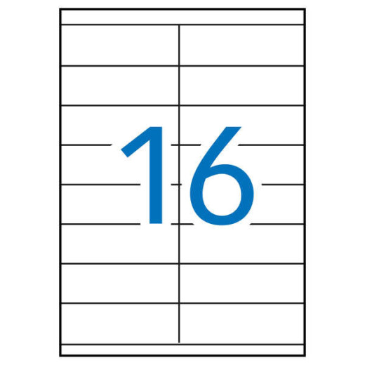 Apli Etiquetas Blancas Permanentes Recicladas 105.0 x 35.0mm 100 Hojas