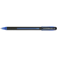 Uni-ball JetStream SX-101-10 Boligrafo de Tinta - Punta de Bola 1mm - Secado Instantaneo - Ideal para Zurdos - Color Azul