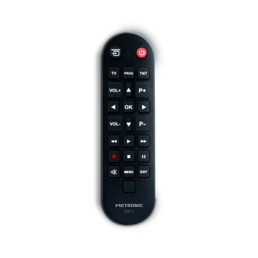 Metronic Mando a Distancia  Universal ZAP 2 Para TV + TDT - Color Negro