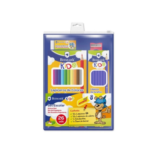 Bismark Pack Escolar con 12 Lapices HB