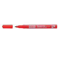 Pentel Pen N50S Rotulador Permanente - Punta Fina 3.18mm - Resistente a Agua y Luz - Color Rojo