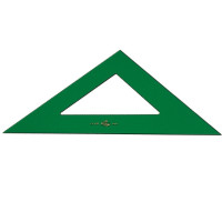 Faber-Castell Escuadra Tecnica 32cm - Sin Graduacion - Color Verde Transparente