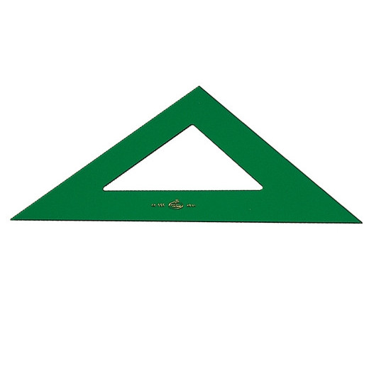 Faber-Castell Escuadra Tecnica 32cm - Sin Graduacion - Color Verde Transparente
