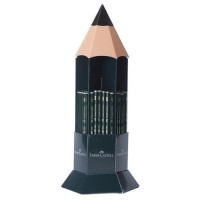 Faber-Castell Castell 9000 Expositor de 120 Lapices de Grafito - Grados de Dureza Surtidos - Mina Resistente a la Rotura - Ecologico