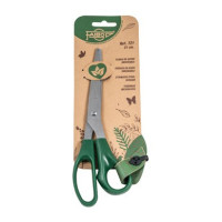 Faibo Tijeras de Oficina 21cm - Acero Inoxidable - Empuñadura Ergonomica - Punta Roma - Color Verde Oscuro