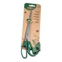 Faibo Tijeras de Oficina 25cm - Acero Inoxidable - Empuñadura Ergonomica - Punta Roma - Color Verde Oscuro