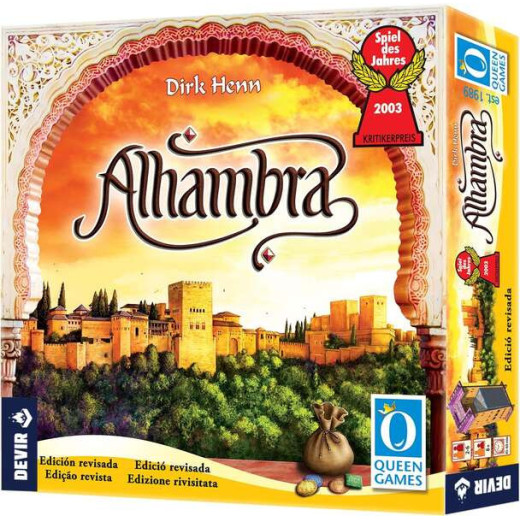 Alhambra Ed. 2020 Juego de Tablero - Tematica Historia/Mediaval - De 2 a 6 Jugadores - A partir de 8 Años - Duracion 45-60min. aprox.