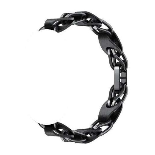 Xiaomi Chain Strap Cadena para Pulsera de Actividad Mi Smart Band 8 - Fabricada en Cuero y Metal - Color Negro