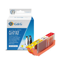 G&G Canon CLI571XL Amarillo Cartucho de Tinta Generico - Reemplaza 0334C001/0388C001