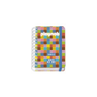 Dohe Playmobil Unite As One Agenda Escolar 25/26 Espiral Wire?o A6 - Dia Pagina - Papel 80g/m2 - 4 Hojas de Pegatinas - Cubierta de Carton Plastificado - Cierre con Goma Elastica