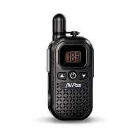 AVPos AVP-COMM-X25 Walkie Talkie - 16 Canales - 446 MHz - USB-C - Autonomia hasta 18h - Color Negro