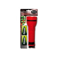 Cegasa Profesional Linterna de 7 Leds - Cuerpo de Goma Antideslizante - Resistente a Golpes y Humedad - Funciona con 2 Pilas LR20 (Incluidas)