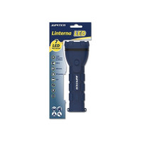 Jupiter Linterna de Luz Blanca 7 LED 100lm - Cuerpo de Goma - Resistencia IP44 - Funciona con 2 Pilas D R20 (No Incluidas) - Color Azul