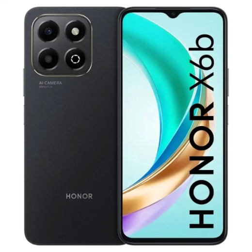 Honor X6b Smartphone Pantalla 6.56" - 4GB - 128GB - Camara Principal 50MP - Bateria 5200mAh - Admite Carga de 35W - Color Negro