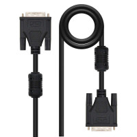 Nanocable Cable DVI Dual Link 24+1 Macho a DVI 24+1 Macho 5m - Color Negro