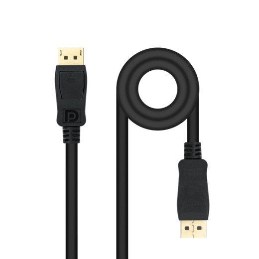 Nanocable Cable Displayport 1.4 DP/M-DP/M - Longitud 1m - Soporta Resoluciones de Video de hasta 8K - Color Negro