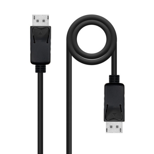 Nanocable Cable Displayport 1.2 CCS DP/M-DP/M - Longitud 1m - Soporta Resoluciones de Video de hasta 4K - Color Negro