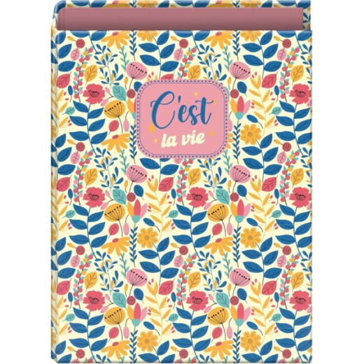 Dohe C´est la Vie Carpeta de 4 Anillas Mixtas de 40mm - Formato Folio - Cubierta en Carton Forrado Plastificado