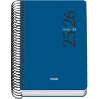 Dohe Esencial Agenda Escolar 25/26 Espiral A6 - Dia Pagina - Papel 70g/m2 - Cubierta en Polipropileno - Color Azul