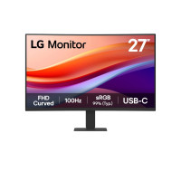 LG Monitor 27" Curvo 1500R VA FullHD 100Hz HDR 10 - Respuesta 5ms - 16:9 - HDMI