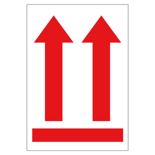 Apli Rollo de 200 Etiquetas Flecha Posicion Vertical 90x130mm