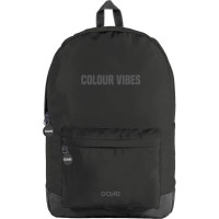 Dohe Daypack Colour Vibes Mochila Escolar - Varios Compartimentos - Asa Superior - Tirantes Acolchados y Ajustables - Fabricada en Poliester - Color Negro