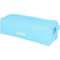 Dohe Serenity Portatodo Cuadrado - Cierre con Cremallera y Tirador de Goma - Color Azul