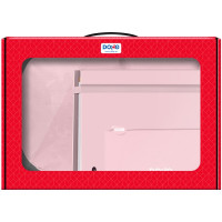 Dohe Serenity Pack de Mochila + Carpeta A4 Recambio + Portatodo Triple - Todo en un Maletin Perfecto para Regalo - Color Rosa