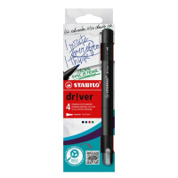 Stabilo Dr!ver Pack de 4 Rotuladores de Punta Media 0.8mm - Tinta a Prueba de Manchas