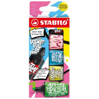 Stabilo Boss Mini by Snooze One Pack de 5 Mini Marcadores Fluorescentes - Trazo entre 2 y 5mm - Tinta con Base de Agua - Antisecado - Colores Surtidos