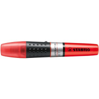 Stabilo Luminator Marcador Fluorescente - Mayor Suministro de Tinta - Zona de Agarre - Trazo entre 2 y 5mm - Color Rojo